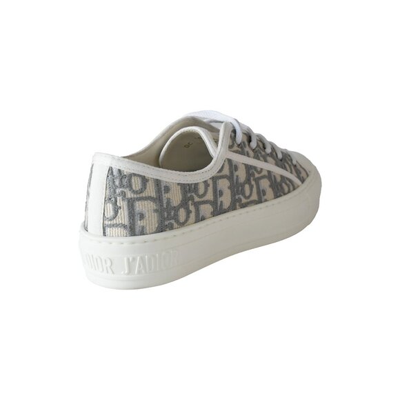 Dior Wmns Walk'N'Dior Embroidered Canvas Low Top Grey - Picture 3 of 5